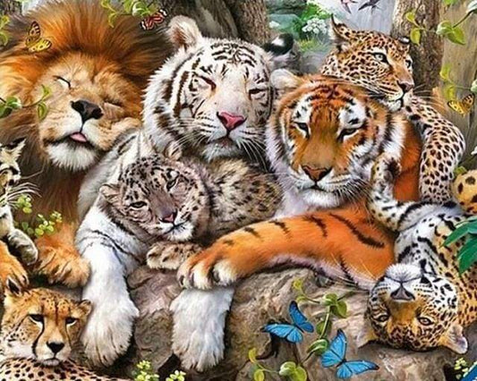 Diamond Painting - Gatti Selvatici Diamond Painting