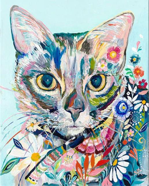 Diamond Painting - Gatto colorato Diamond Painting | Seos Shop ®