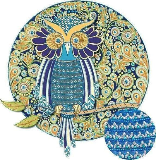 Diamond Painting - Gufo Con Stile Diamond Painting