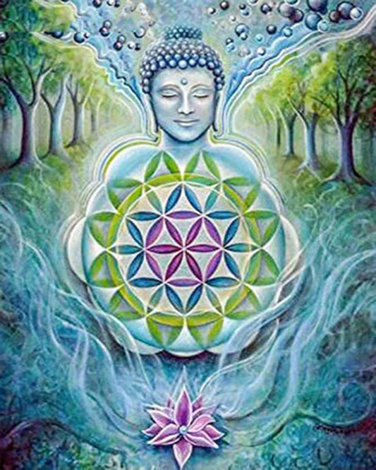 Diamond Painting - Il rilassamento del Buddha Diamond Painting