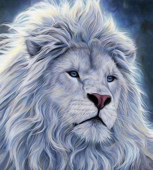 Diamond Painting - Leone Bianco Diamond Painting