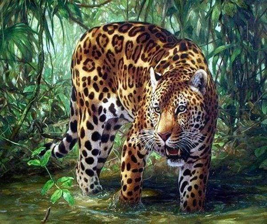 Diamond Painting - Leopardo Nella Giungla Diamond Painting