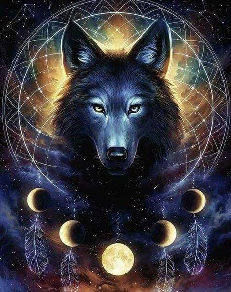 Diamond Painting - Lupo Scuro Diamond Painting