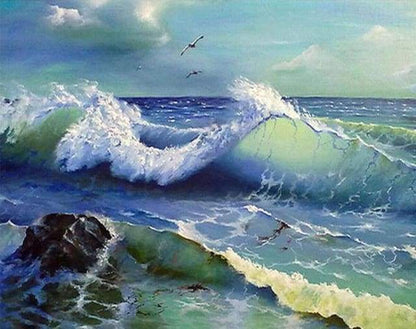 Diamond Painting - Onde Oceaniche Diamond Painting