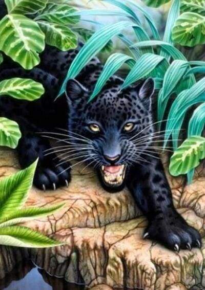 Diamond Painting - Pantera Nera Diamond Painting