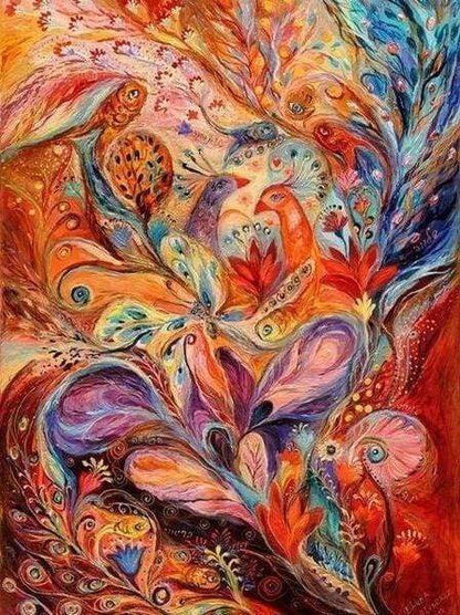 Diamond Painting - Pavoni Astratti Diamond Painting