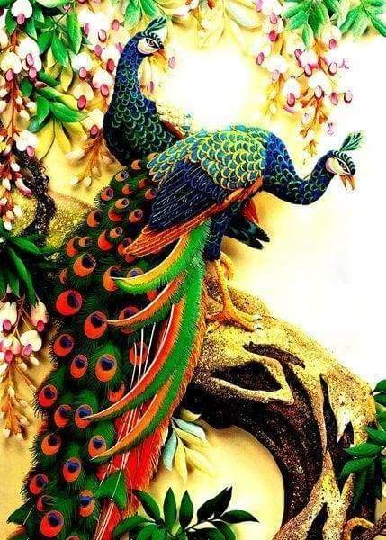 Diamond Painting - Pavoni Sui Rami Diamond Painting
