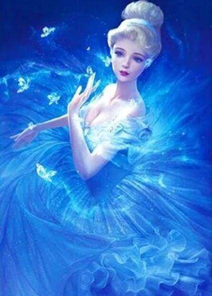 Diamond Painting - Principessa In Blu Diamond Painting