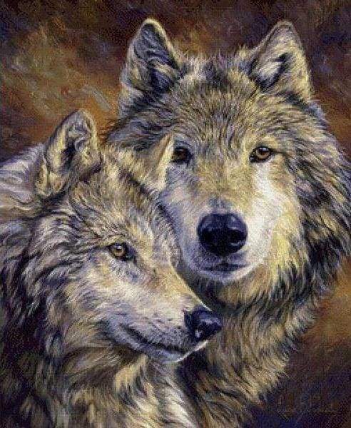 Diamond Painting - Ritratto Di Lupi Diamond Painting