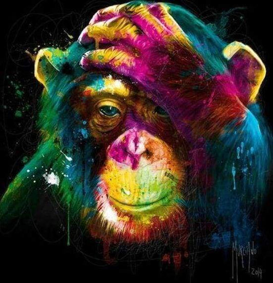 Diamond Painting - Scimmia Colorata Diamond Painting