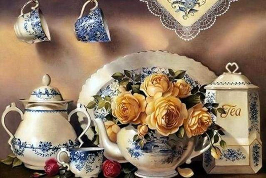 Diamond Painting - Servizio Da Tè Diamond Painting
