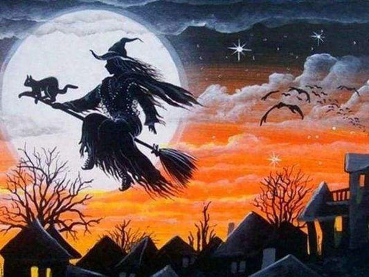 Diamond Painting - Strega In Volo Diamond Painting