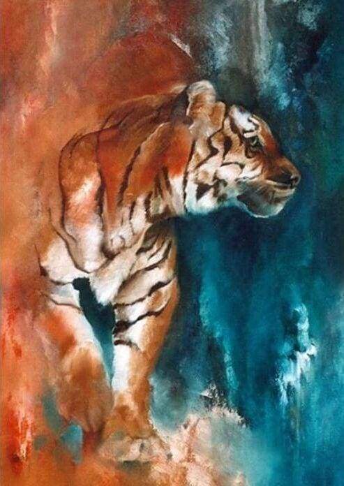 Diamond Painting - Tigre Astratta Diamond Painting