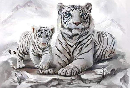 Diamond Painting - Tigri Nella Neve Diamond Painting