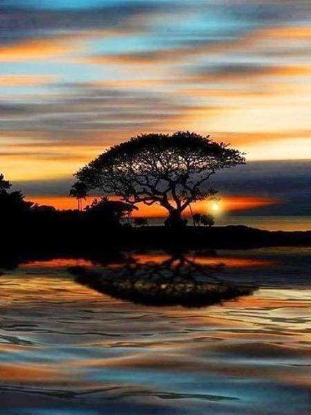 Diamond Painting - Tramonto Sul Lungomare Diamond Painting