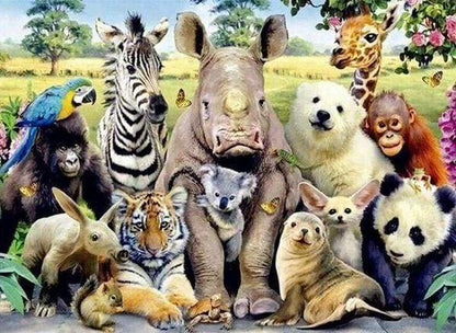 Diamond Painting - Tutti Gli Animali Diamond Painting
