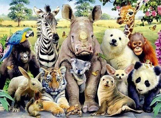 Diamond Painting - Tutti Gli Animali Diamond Painting