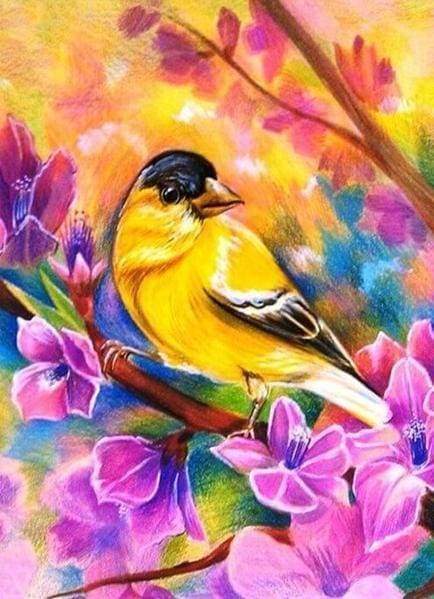 Diamond Painting - Uccelli E Fiori Diamond Painting