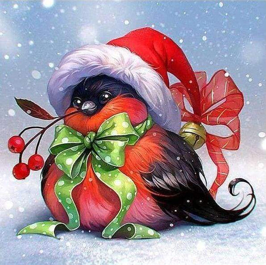 Diamond Painting - Uccello Di Natale Diamond Painting