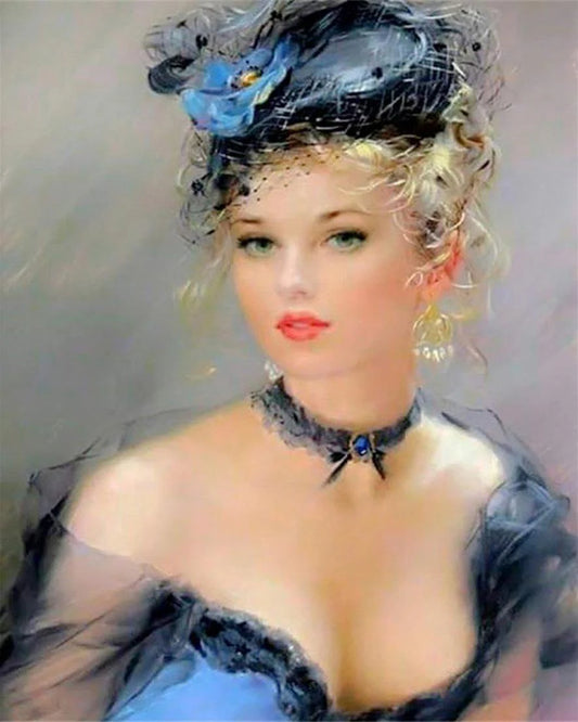 Diamond Painting - Una donna molto elegante Diamond Painting