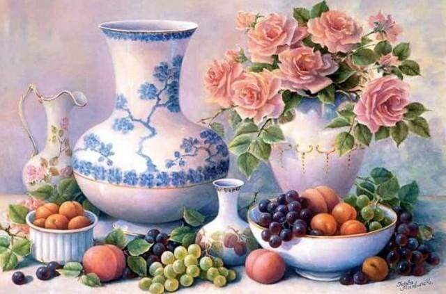 Diamond Painting - Vasi E Frutta Diamond Painting