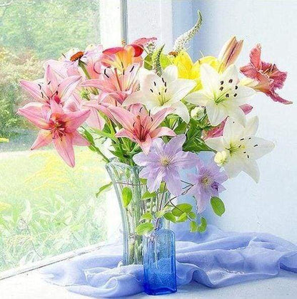 Diamond Painting - Vaso Di Fiori Freschi Diamond Painting