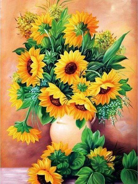 Diamond Painting - Vaso Di Girasoli Diamond Painting