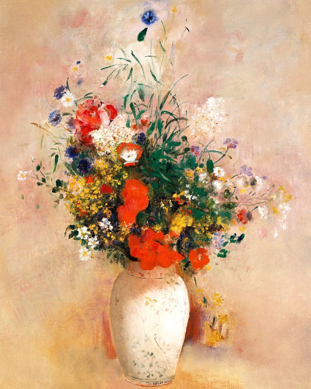 Diamond Painting - Vaso di fiori, Odilon Redon Diamond Painting