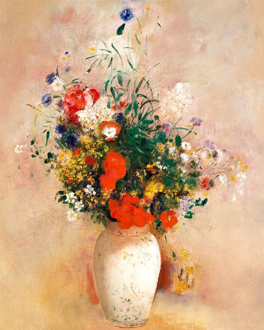 Diamond Painting - Vaso di fiori, Odilon Redon Diamond Painting