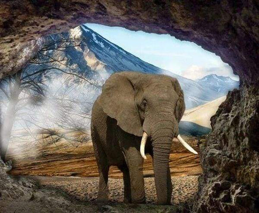 Diamond Painting - Vista Dell'Elefante Diamond Painting