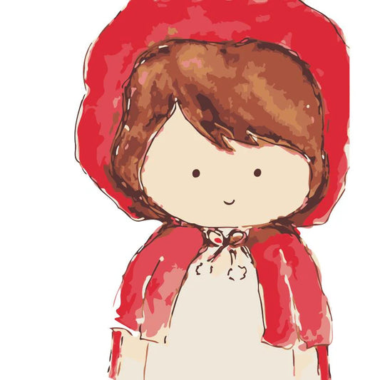 Dipingere con i numeri Bambini - Cappuccetto Rosso Diamond Painting
