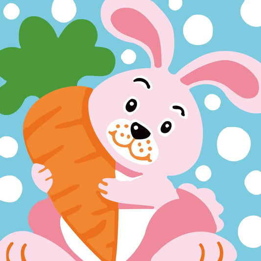 Dipingere con i numeri Bambini - Coniglio Diamond Painting | Seos Shop ®