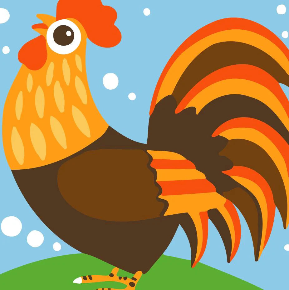 Dipingere con i numeri Bambini - Gallo Diamond Painting | Seos Shop ®