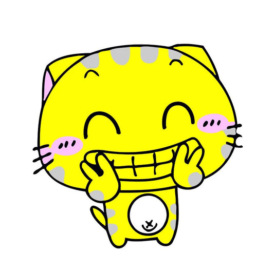 Dipingere con i numeri Bambini - Gattino Giallo Diamond Painting | Seos Shop ®