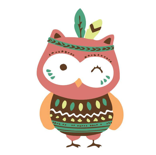 Dipingere con i numeri Bambini - Gufo Con L'Abito Diamond Painting | Seos Shop ®