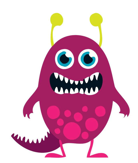 Dipingere con i numeri Bambini - Mostro Viola Con Antenne Gialle Diamond Painting | Seos Shop ®