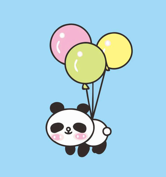 Dipingere con i numeri Bambini - Panda Volante Diamond Painting
