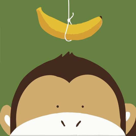 Dipingere con i numeri Bambini - Piccola Scimmia E Banana Diamond Painting