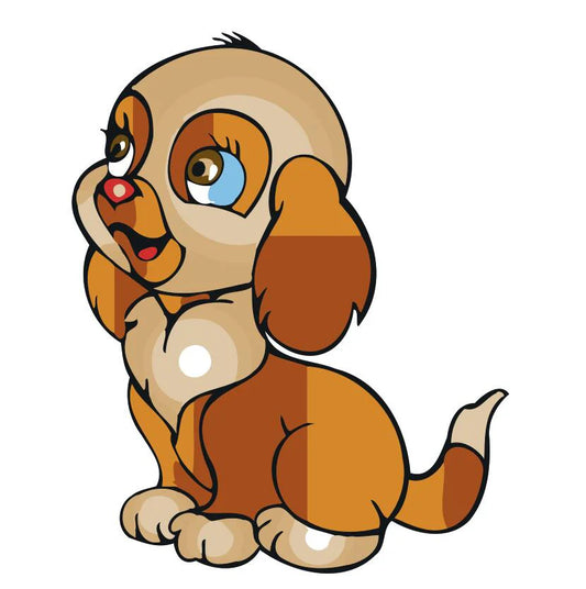 Dipingere con i numeri Bambini - Piccolo Cane Diamond Painting | Seos Shop ®