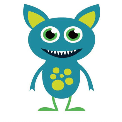 Dipingere con i numeri Bambini - Piccolo Mostro Blu Diamond Painting | Seos Shop ®