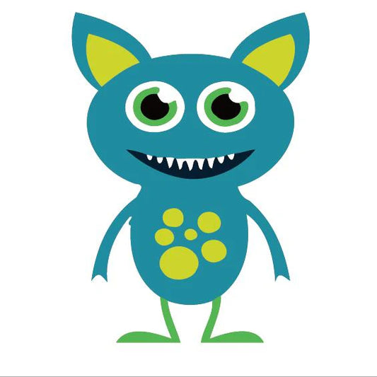 Dipingere con i numeri Bambini - Piccolo Mostro Blu Diamond Painting | Seos Shop ®