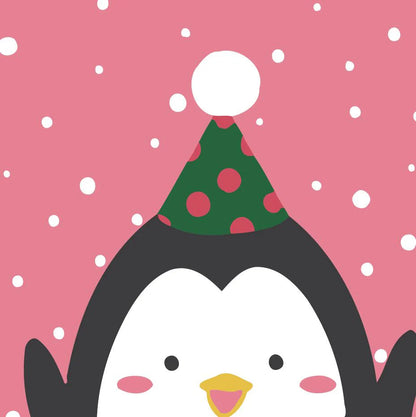 Dipingere con i numeri Bambini - Piccolo Pinguino Diamond Painting