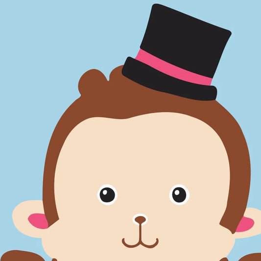 Dipingere con i numeri Bambini - Scimmia Con Cappello Diamond Painting