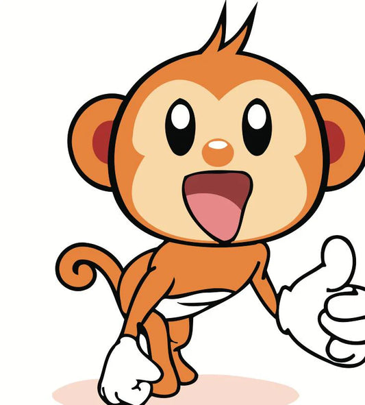 Dipingere con i numeri Bambini - Scimmietta Alla Moda Diamond Painting | Seos Shop ®