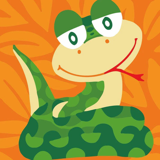 Dipingere con i numeri Bambini - Serpente Diamond Painting | Seos Shop ®