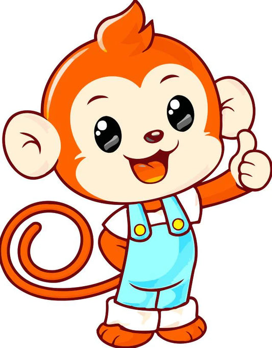 Dipingere con i numeri Bambini - Super Scimmia Diamond Painting | Seos Shop ®