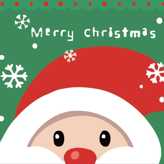 Dipingere con i numeri Bambini - Testa Di Babbo Natale Diamond Painting