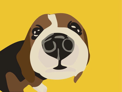 Dipingere con i numeri Bambini - Testa Di Cagnolino Diamond Painting | Seos Shop ®