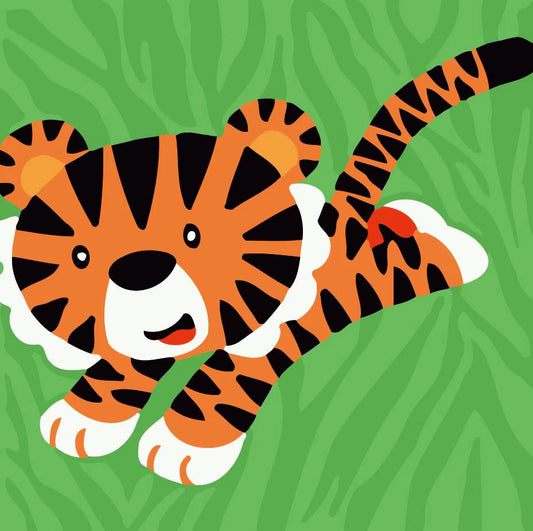 Dipingere con i numeri Bambini - Tigre Diamond Painting | Seos Shop ®
