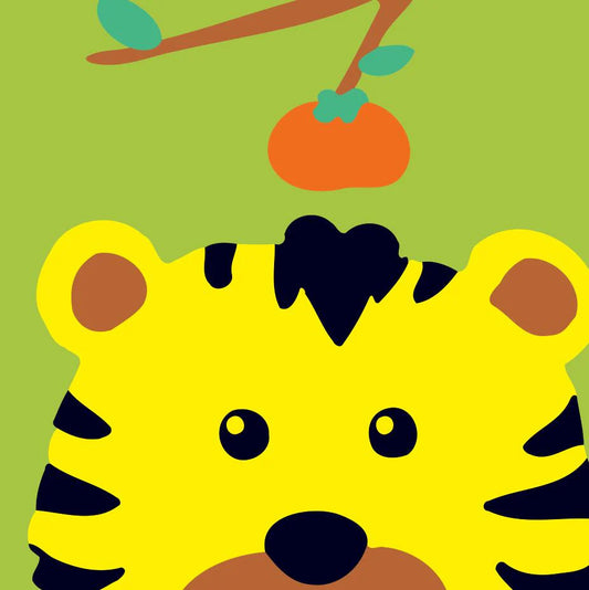 Dipingere con i numeri Bambini - Tigre E Frutta Diamond Painting | Seos Shop ®